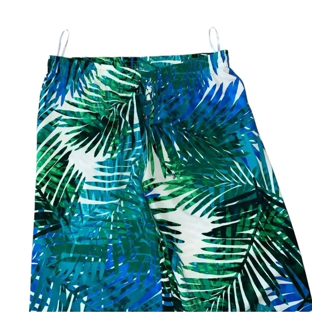 🌴 Calvin Klein Tropical Wide-Leg Pants | Size 10
